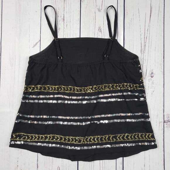 Forever 21 Sequined Embellished Camisole Tank Top Women's Size Small - Picture 4 of 7